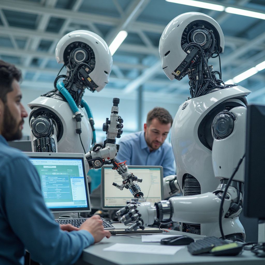 Robot collaborativo in fase di test